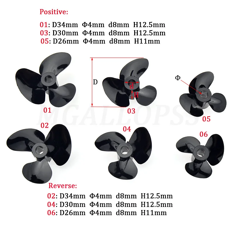 Propeller Balancer Tool - 1PC （Positive/Reverse）3 Blades Plastic High Speed