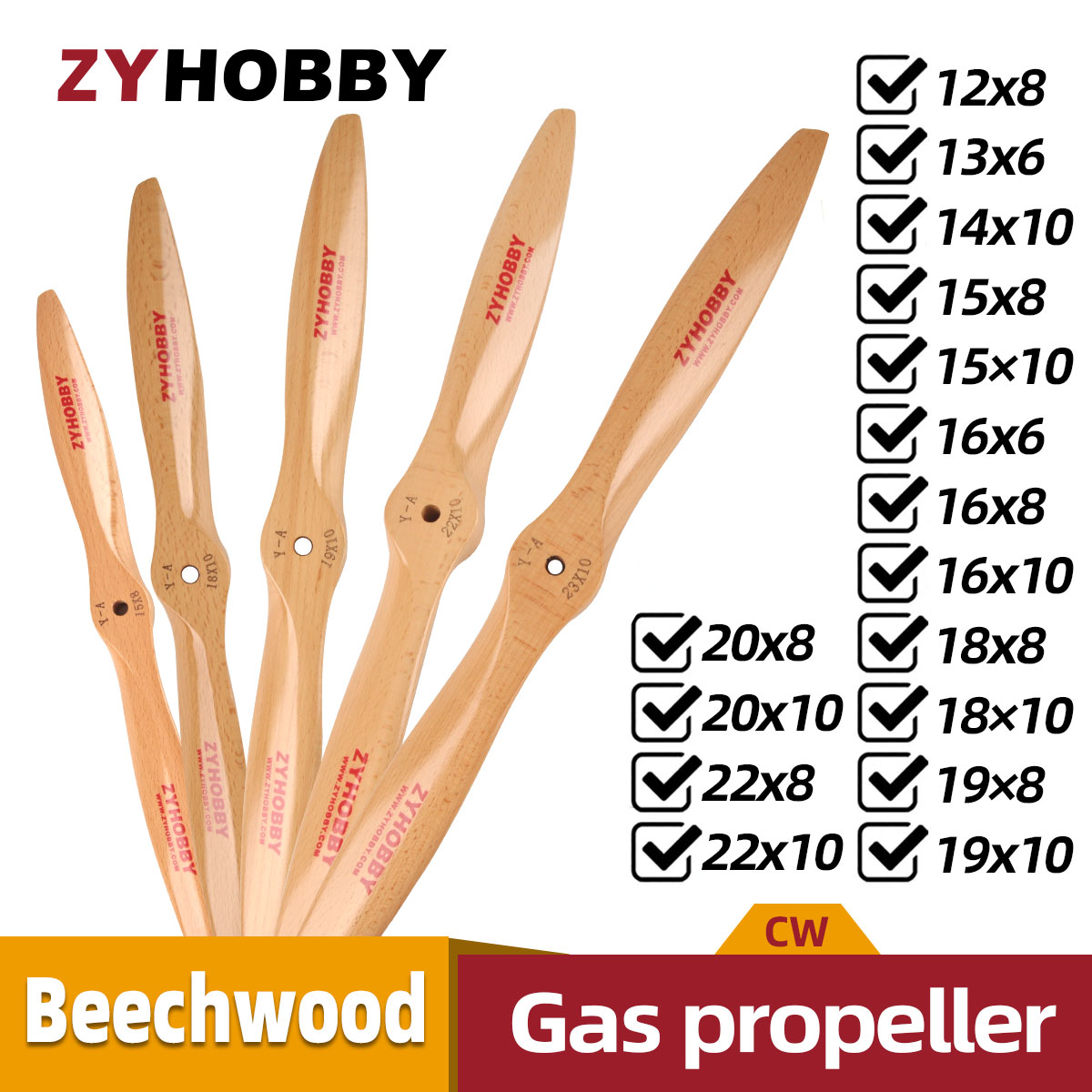 Propeller Balancer Tool - 1Pc Wood Wooden Prop CW Propeller