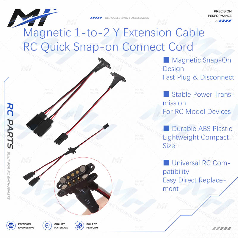 Drone Rc Controller - Magnetic 1-to-2 Y Extension Cable JR
