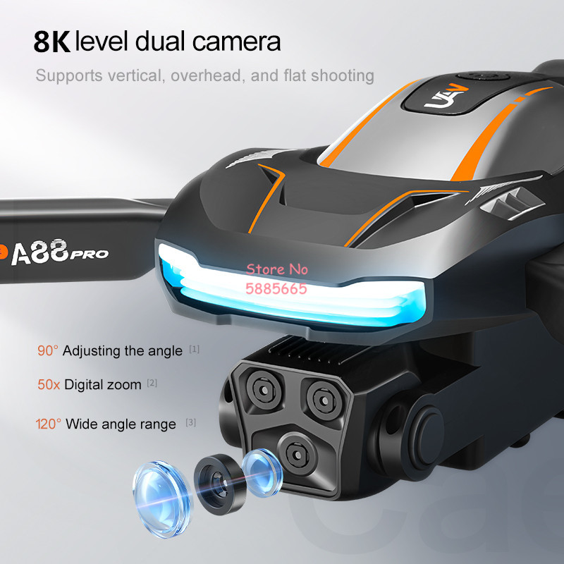 8K Aerial Photography Optical  - Drone Rc Folding ulasan dan harga