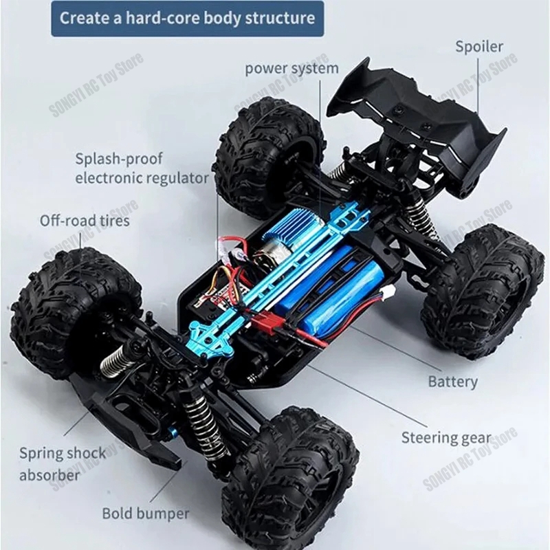 16103 Fast Rc Cars 50km/h 1/16 - Drone Bike Rc ulasan dan harga