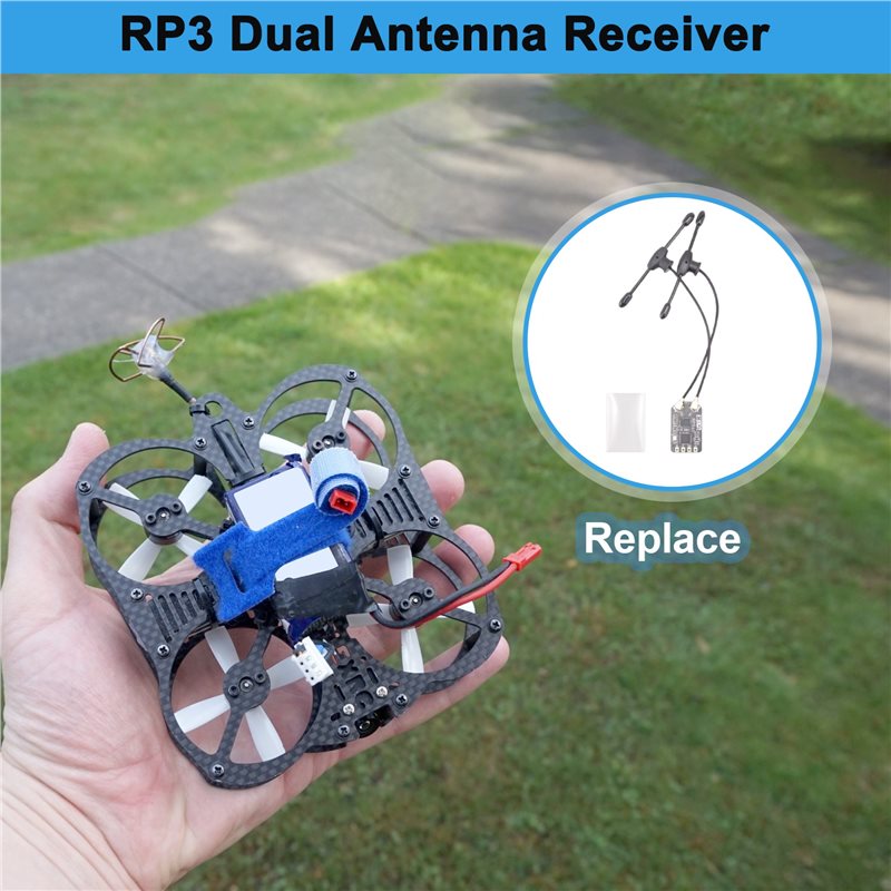 BEDW-RP3 Dual Antenna Receiver - Fpv Antenna Receiver ulasan dan harga