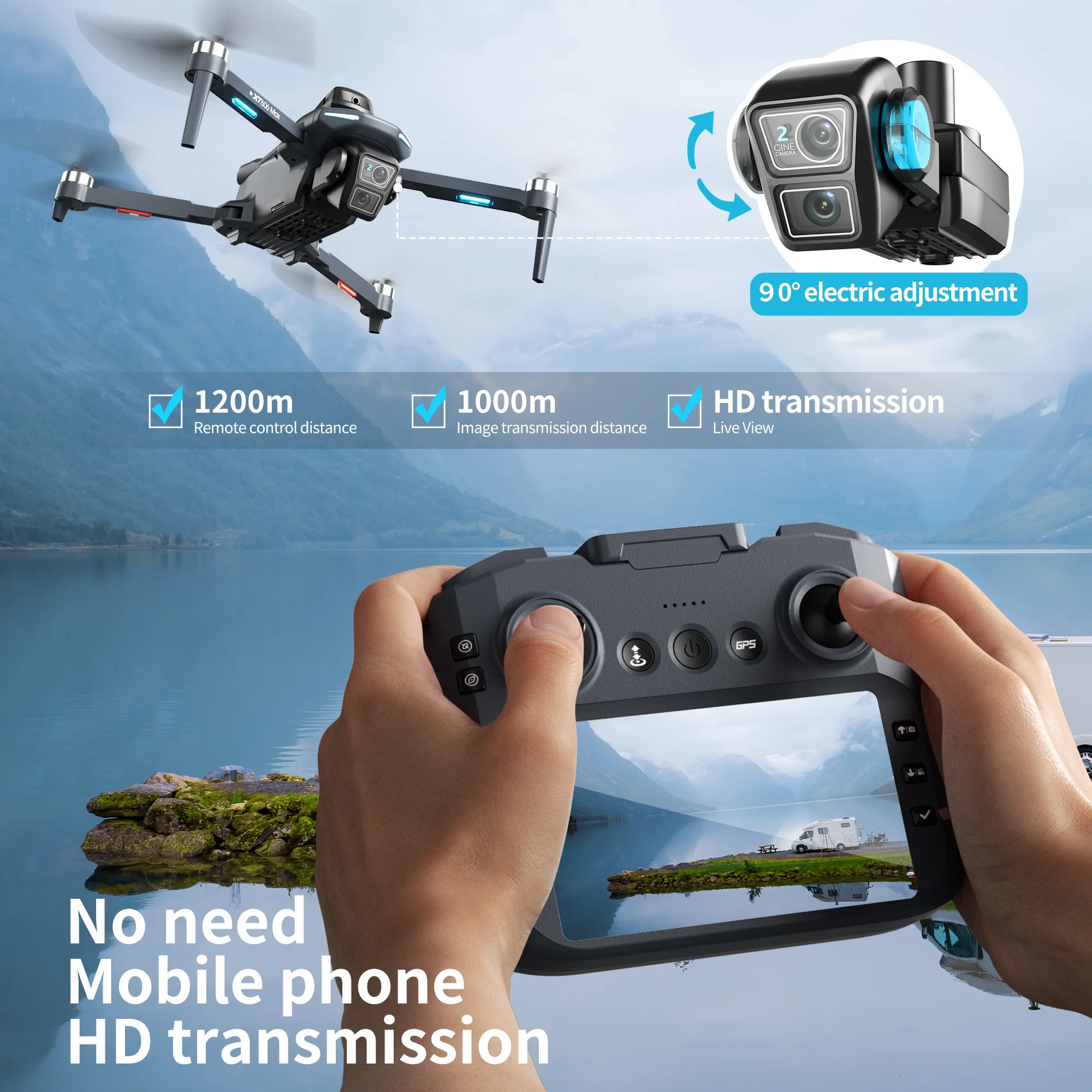 Original XT606 Drone Professio - Drone Rc Harness ulasan dan harga