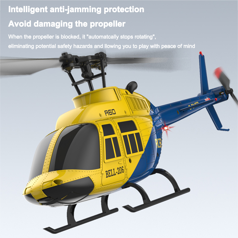 A60 RC Helicopter 2.4G 6-Aixs  - Drone Shahed Rc ulasan dan harga