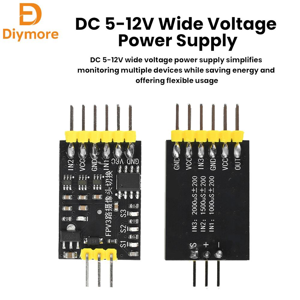 DC5-12V 3-Channel Video Switch - Drone Switch Rc ulasan dan harga