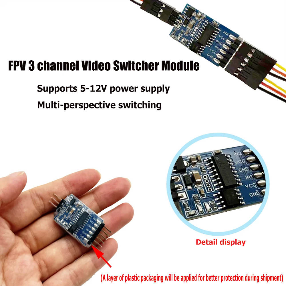 5.8G 3 Channel Video Switcher  - Drone Rc Airplane ulasan dan harga