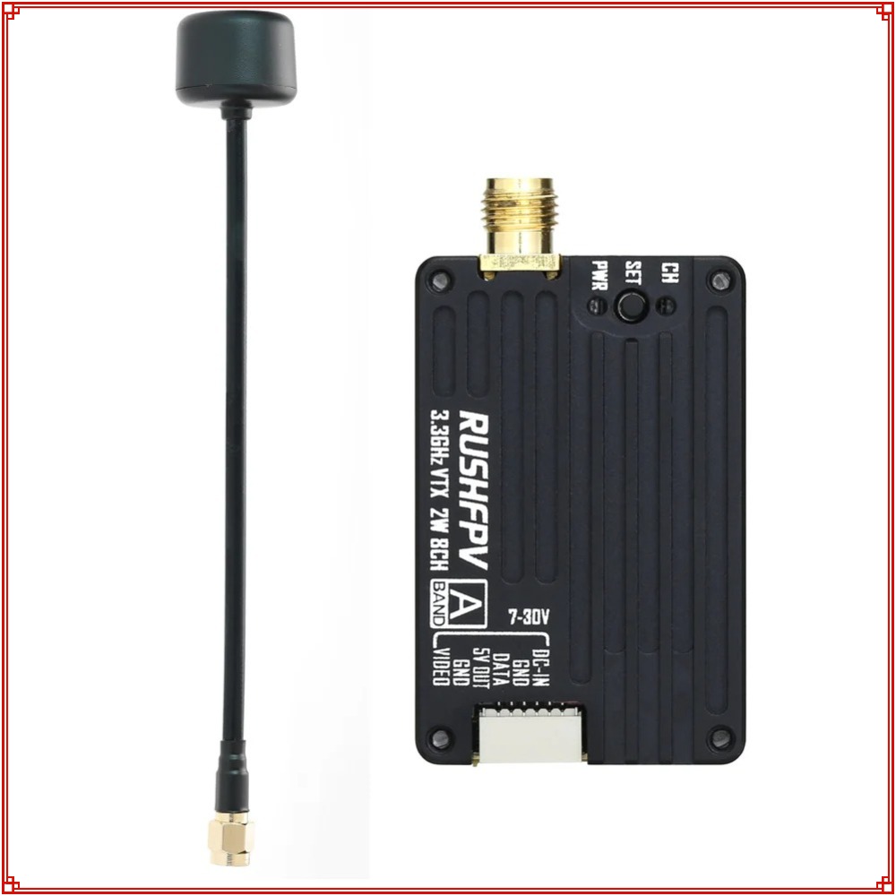 2026 New RUSHFPV 3.3G 2W VTX T - Fpv Antenna Receiver ulasan dan harga
