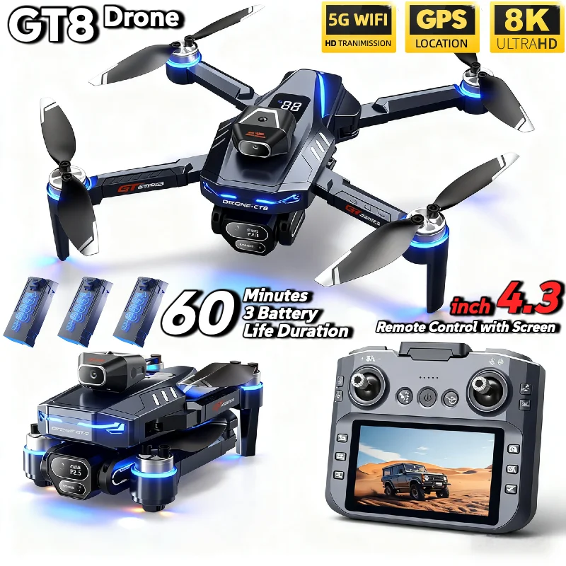 HOT For LSRC GT8 Drone 4K Prof - Drone Rc Folding ulasan dan harga