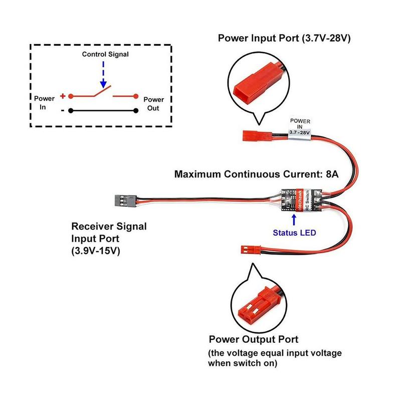 2-20A High Current Remote Cont - Drone Switch Rc ulasan dan harga