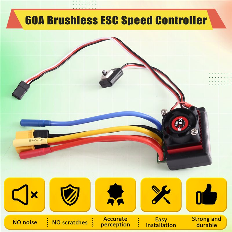 AINY-60A Brushless ESC Speed C - Rc Boat Brushless Motor ulasan dan harga