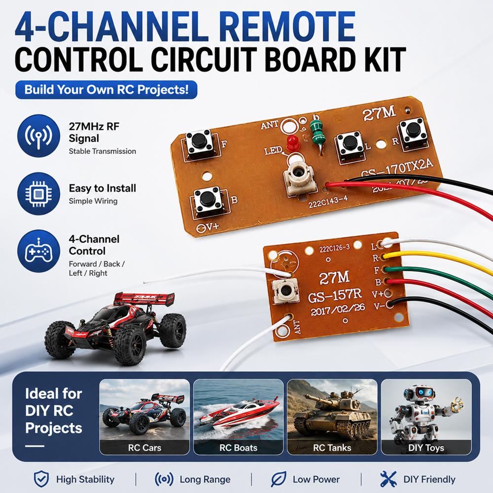 27MHz Remote Control Kit 4CH W - Telemetry Module Rc ulasan dan harga
