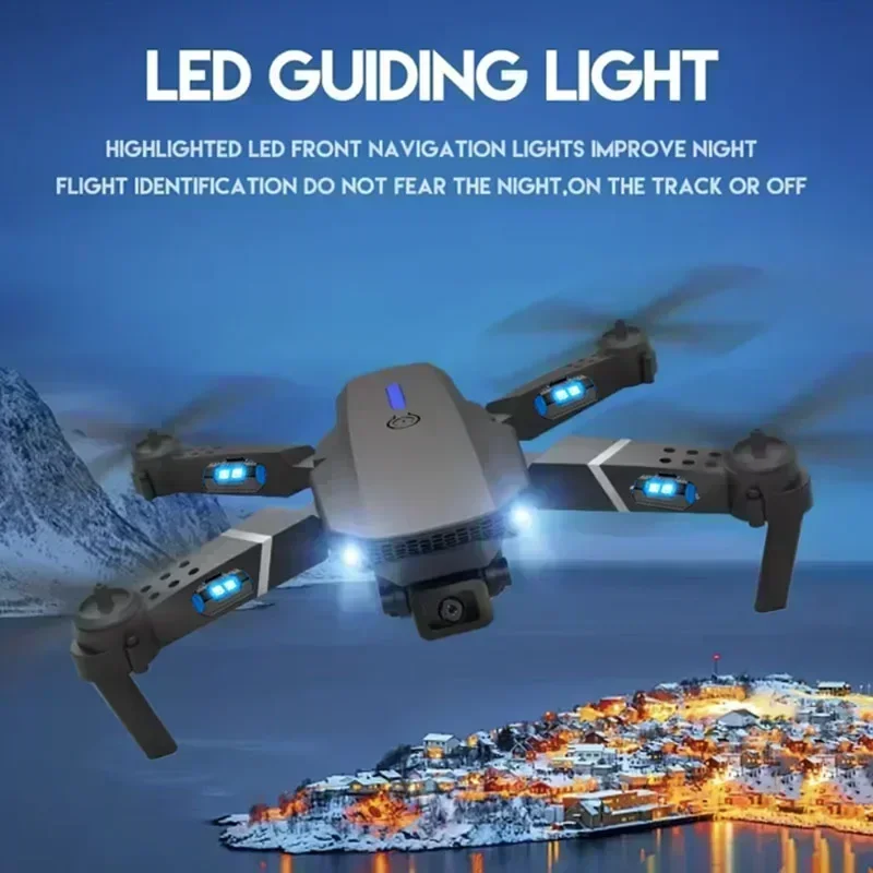 E88 Pro WIFI FPV Drone Wide An - Drone Rc Harness ulasan dan harga
