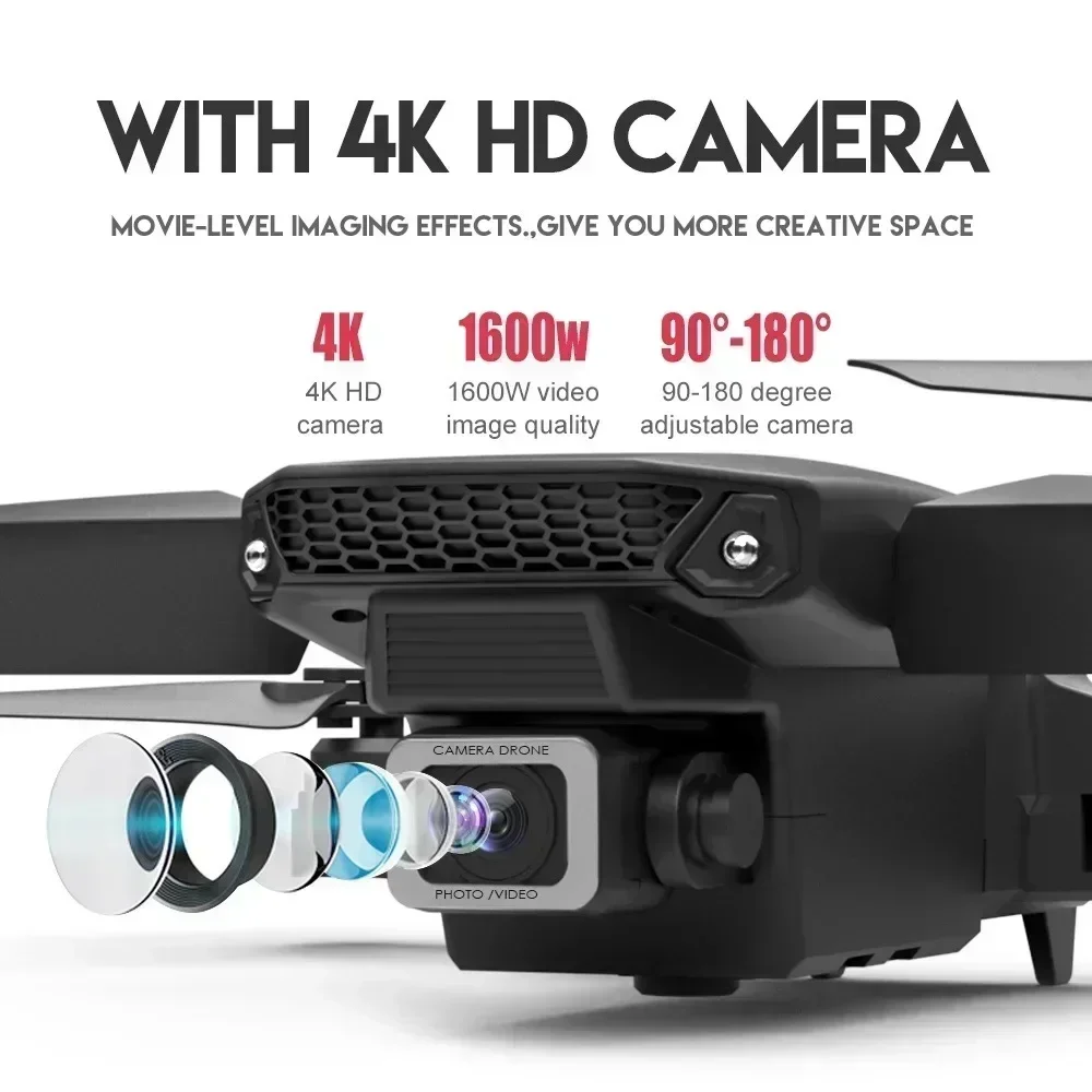 New E88 Pro Wifi Fpv Drone Wit - Drone Rc Not Connected ulasan dan harga