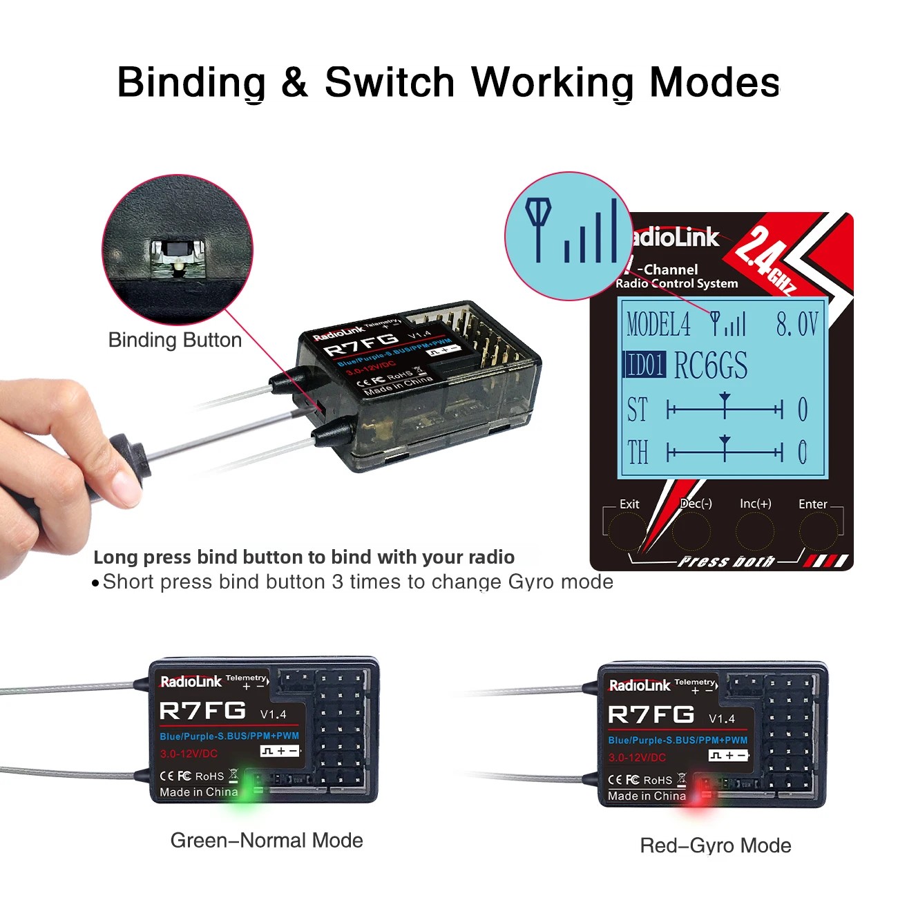 Radiolink R7FG 7 Channle 2.4G  - Telemetry Module Rc ulasan dan harga