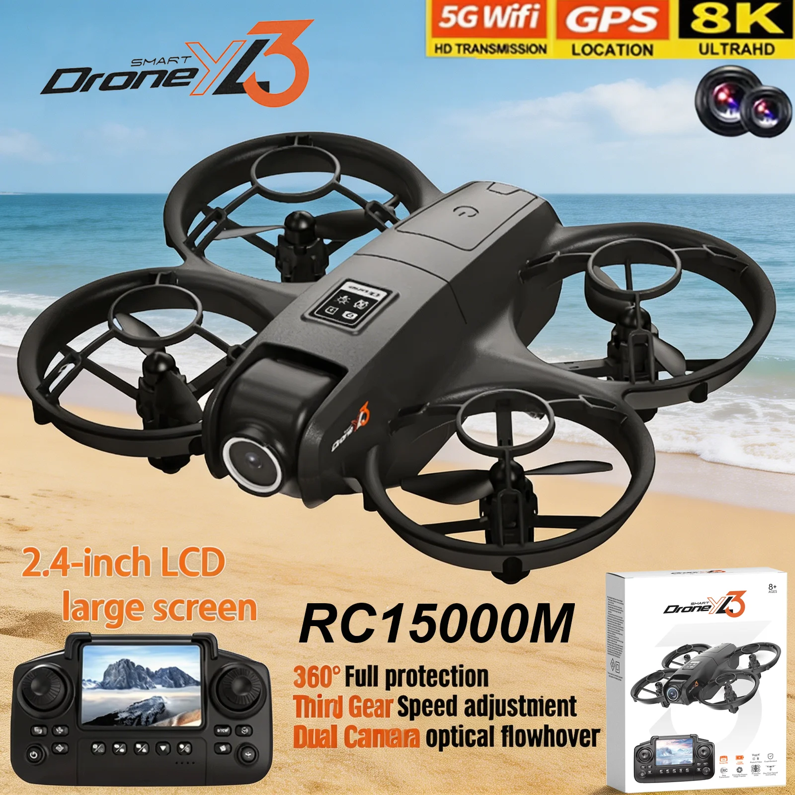 New YL3 RC Drone 8K 1080P Wide - Drone Gps Rc Tt36 ulasan dan harga