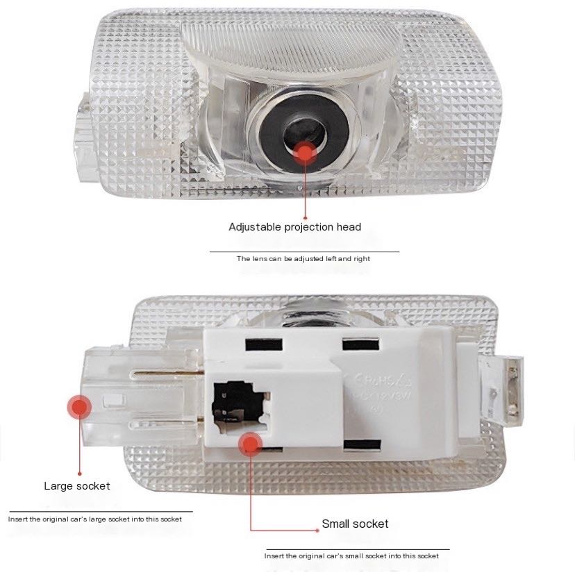 2Pcs LED Projector Lamp Car Do - Drone Shahed Rc ulasan dan harga